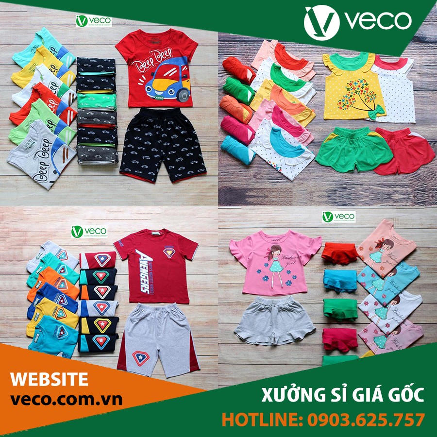Quần áo trẻ em giá sỉ chợ Tân Bình-Nguồn hàng quần áo trẻ em giá sỉ VECO